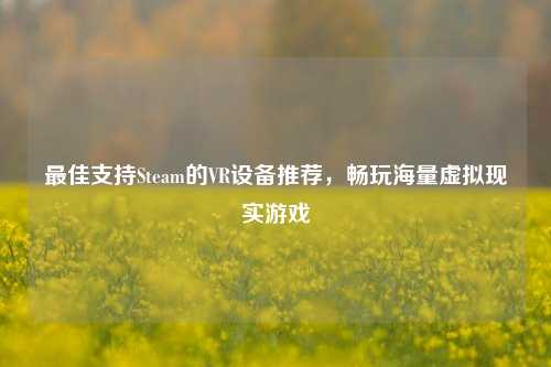 最佳支持Steam的VR设备推荐，畅玩海量虚拟现实游戏