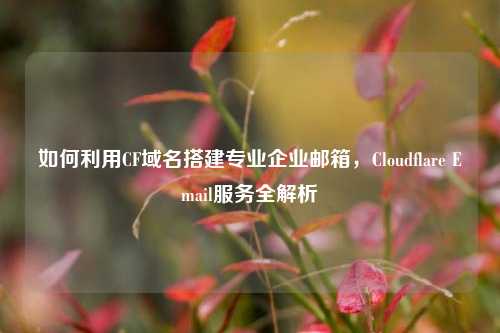 如何利用CF域名搭建专业企业邮箱，Cloudflare Email服务全解析