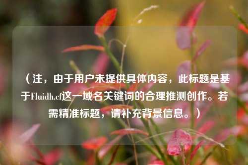（注，由于用户未提供具体内容，此标题是基于Fluidh.cf这一域名关键词的合理推测创作。若需精准标题，请补充背景信息。）
