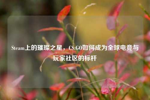 Steam上的璀璨之星，CS:GO如何成为全球电竞与玩家社区的标杆
