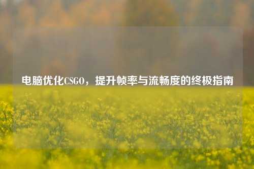 电脑优化CSGO，提升帧率与流畅度的终极指南