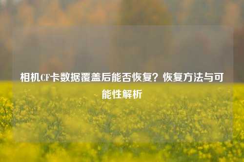 相机CF卡数据覆盖后能否恢复？恢复方法与可能性解析