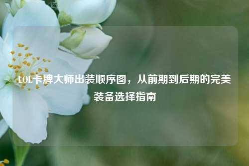 LOL卡牌大师出装顺序图，从前期到后期的完美装备选择指南