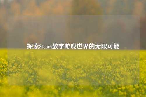 探索Steam数字游戏世界的无限可能