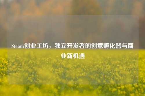 Steam创业工坊，独立开发者的创意孵化器与商业新机遇